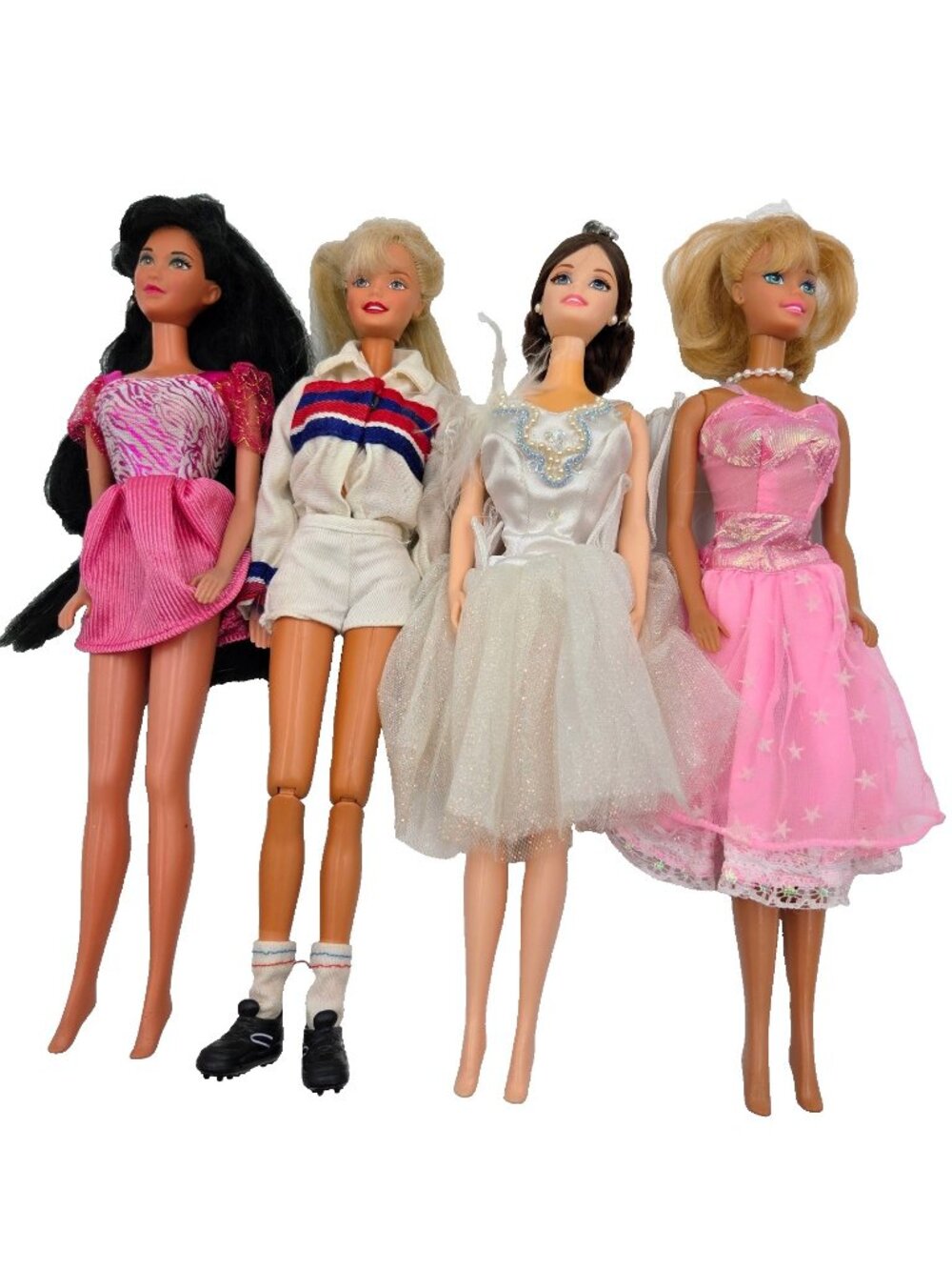 Barbie Doll Swan Lake Queen Hawaiian Fun Kira Winter Sports Mattel 4 Dolls Read